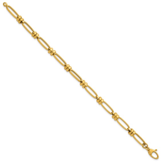 Herco 14K Polished Fancy 6mm Oval Link 7.75 Inch Bracelet