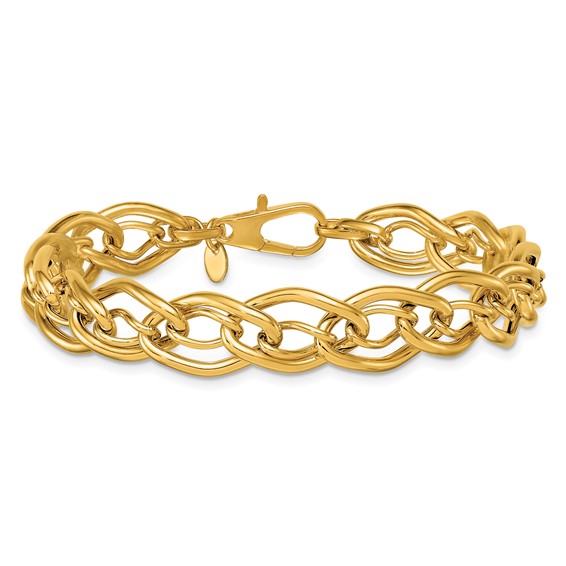 Herco 14K Polished Fancy Link 7.5 Inch Bracelet