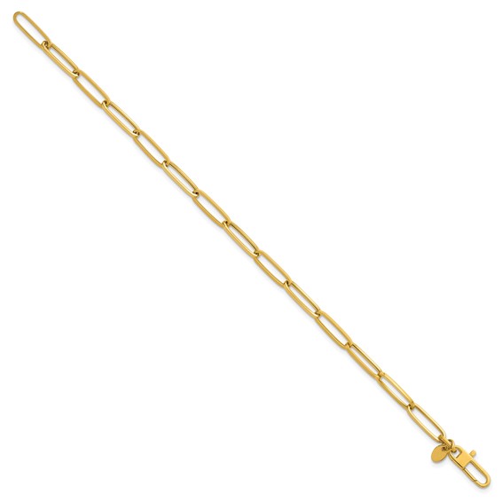 Herco 14K Polished Paperclip Link 7.5 Inch Bracelet