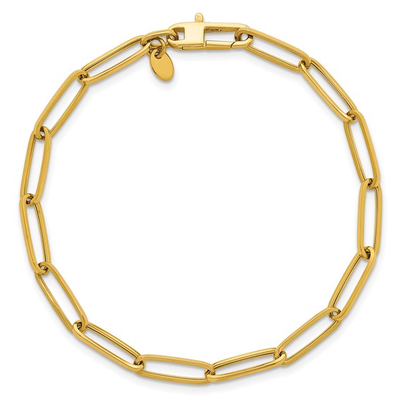 Herco 14K Polished Paperclip Link 7.5 Inch Bracelet