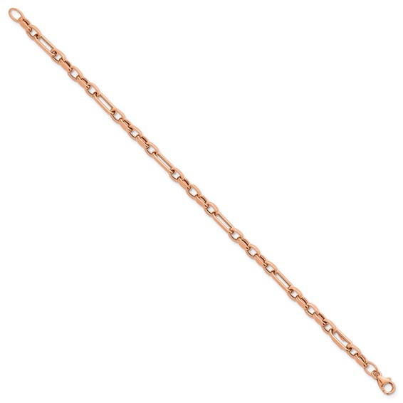 Herco Gold Polished Mixed Link Necklaces
