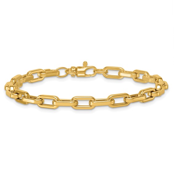 Herco 14K Polished Rectangle Link 7.5 Inch Bracelet