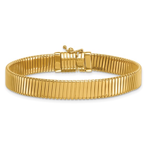 Herco 14K Polished 8.5mm Flat Omega 7.5 Inch Bracelet