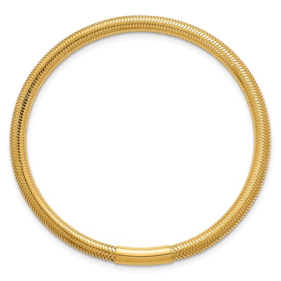 Herco 14K Polished Bar Stretch Bracelet