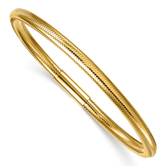 Herco 14K Polished Bar Stretch Bracelet