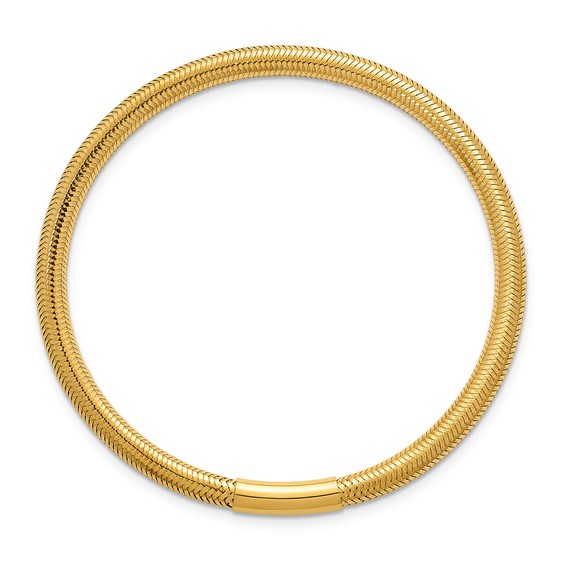 Herco 14K Polished Bar Stretch Bracelet