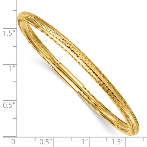 Herco 14K Polished Bar Stretch Bracelet