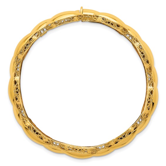 Herco 14K Polished Fancy Oval Link 7.25 Inch Bracelet
