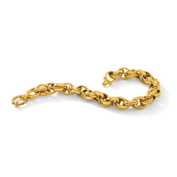 Herco 14K Polished Double Link 7.5 Inch Bracelet