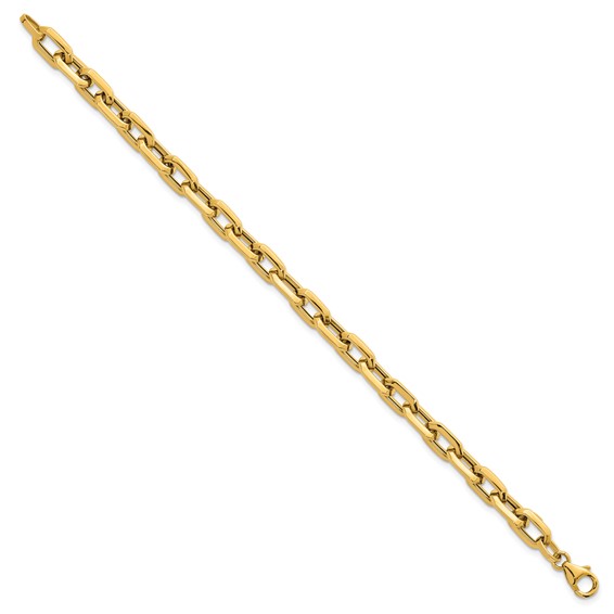 Herco 14K Polished Knife Edge Link  7.5 Inch Chain Bracelet