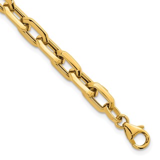 Herco 14K Polished Knife Edge Link  7.5 Inch Chain Bracelet
