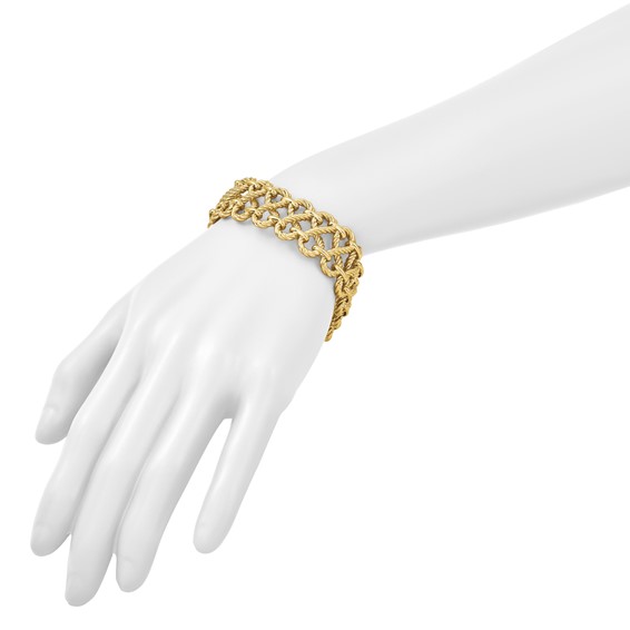 Herco 14K Polished Twisted Infinity Link 8 Inch Bracelet