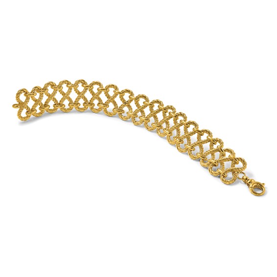 Herco 14K Polished Twisted Infinity Link 8 Inch Bracelet