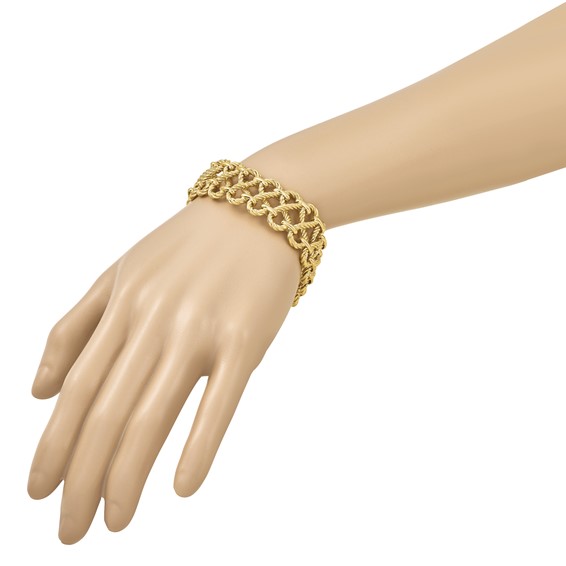 Herco 14K Polished Twisted Infinity Link 8 Inch Bracelet