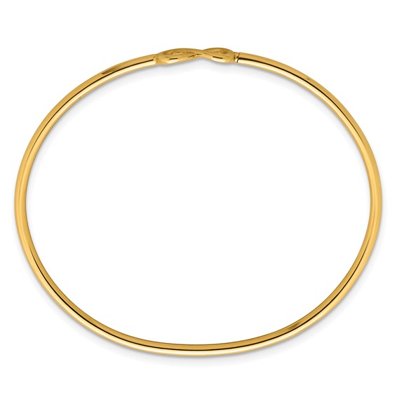 Herco 14K Polished Infinity Flexible with Hidden Clasp Bangle