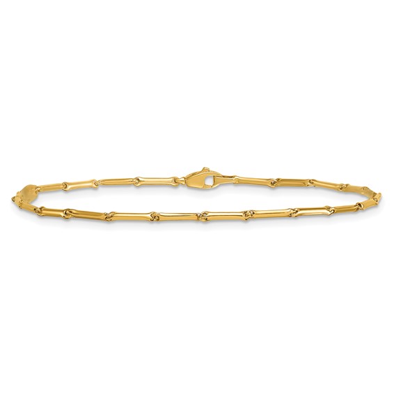 Herco Gold Polished Bar Link Bracelets