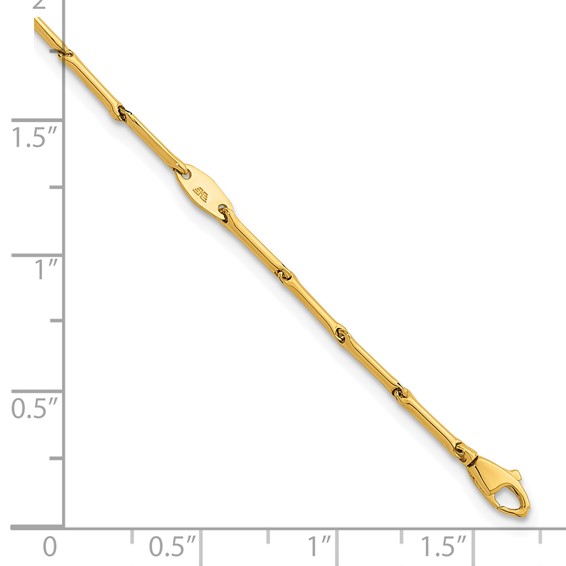 Herco Gold Polished Bar Link Bracelets