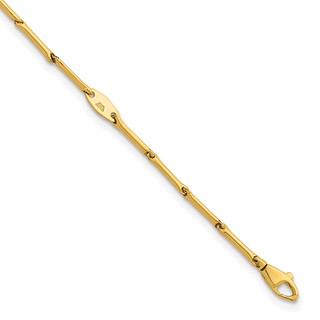 Herco Gold Polished Bar Link Bracelets