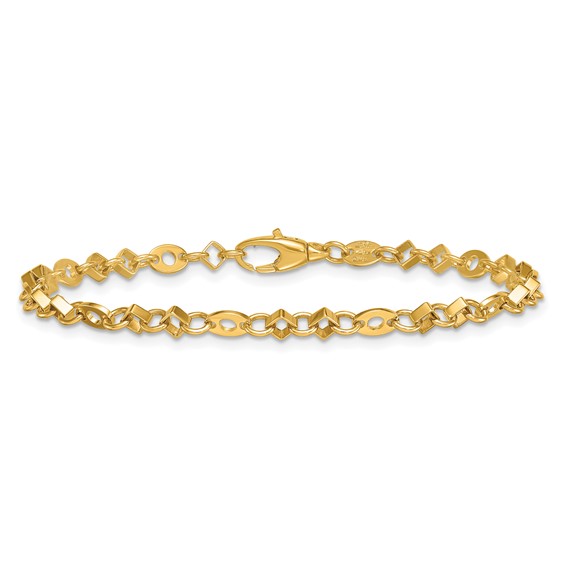 Herco Gold Polished Fancy Link Bracelets
