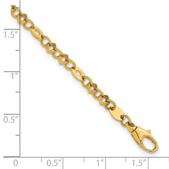 Herco Gold Polished Fancy Link Bracelets