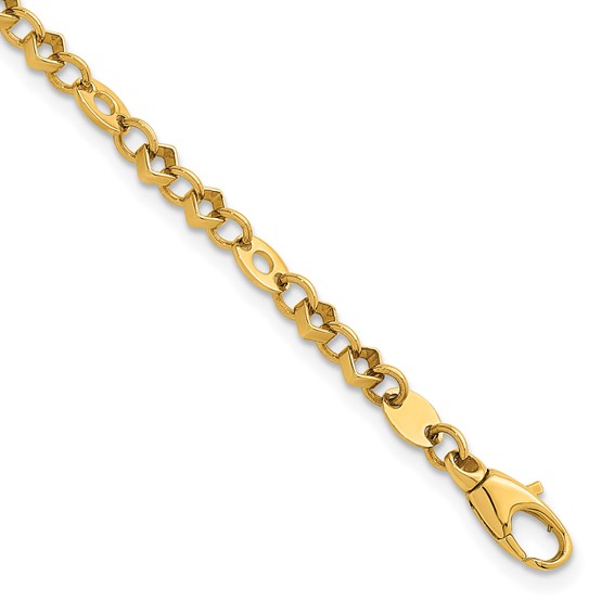 Herco Gold Polished Fancy Link Bracelets