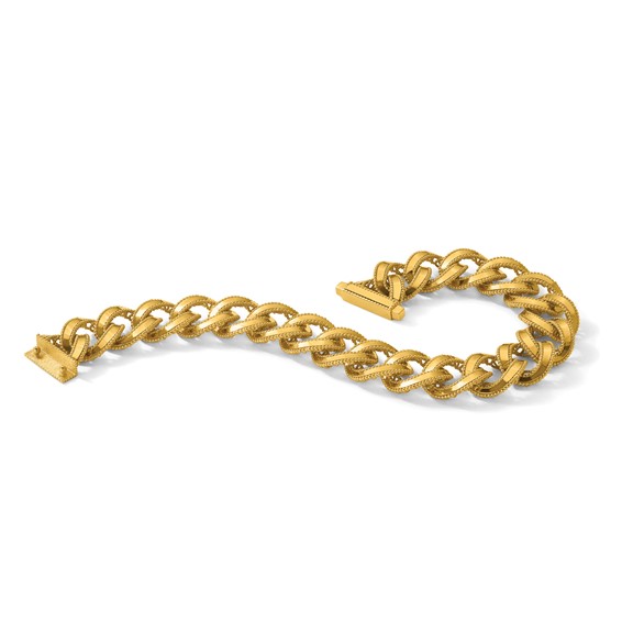 Herco 14k Polished 7.5mm Flat Bar Link 7 Inch Bracelet