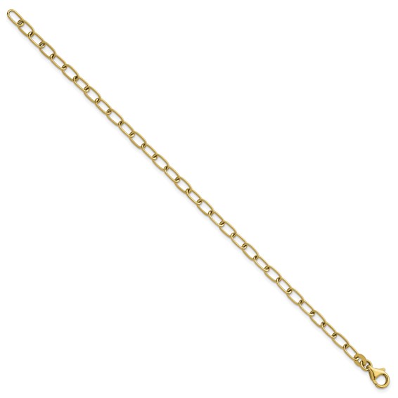 Herco 14K Polished 4mm Oval Link Cable 7.5 Inch Bracelet