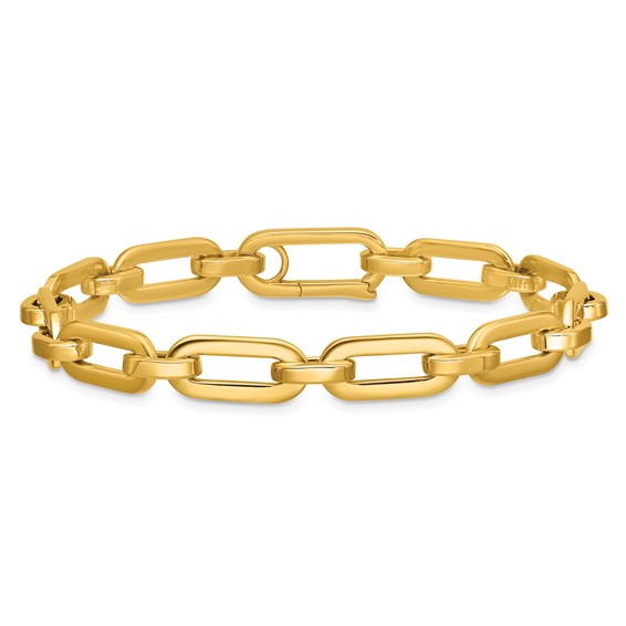Herco 14K Polished 7.8mm Paperclip Link 8 Inch Bracelet