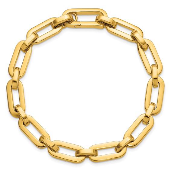 Herco 14K Polished 7.8mm Paperclip Link 8 Inch Bracelet