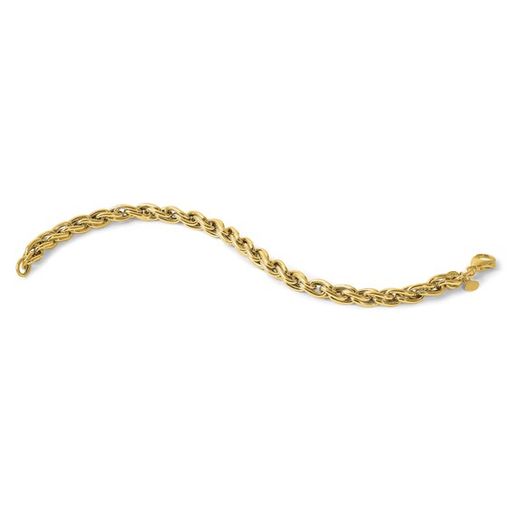 Herco 14K Polished Twisted Double Rounded Link 7.5 Inch Bracelet