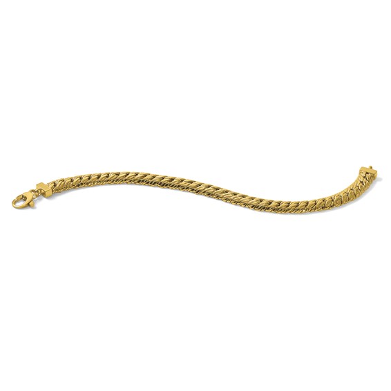 Herco 14K Polished Fancy Textured Link 7.25 Inch Bracelet