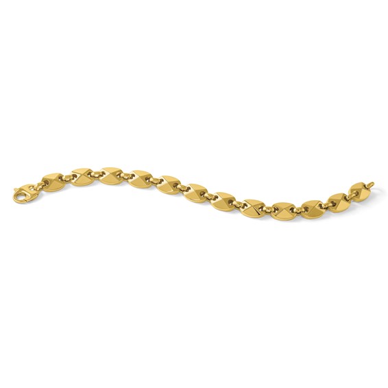Herco 14K Polished Puffed Fancy Link 8.25 Inch Bracelet