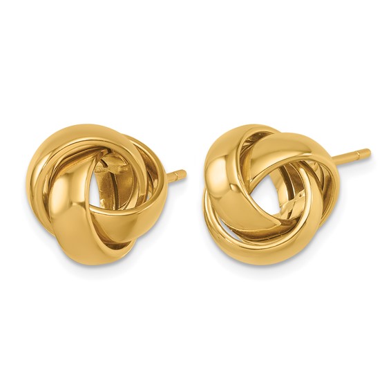 Herco 14K Polished Love Knot Post Earrings