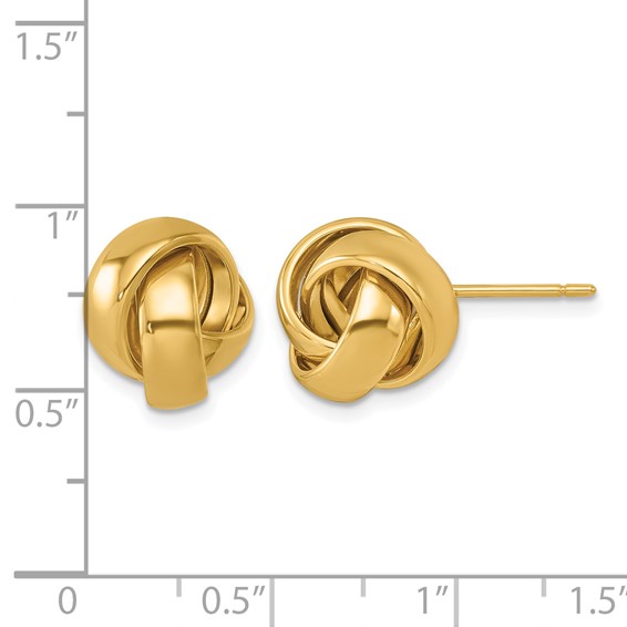 Herco 14K Polished Love Knot Post Earrings