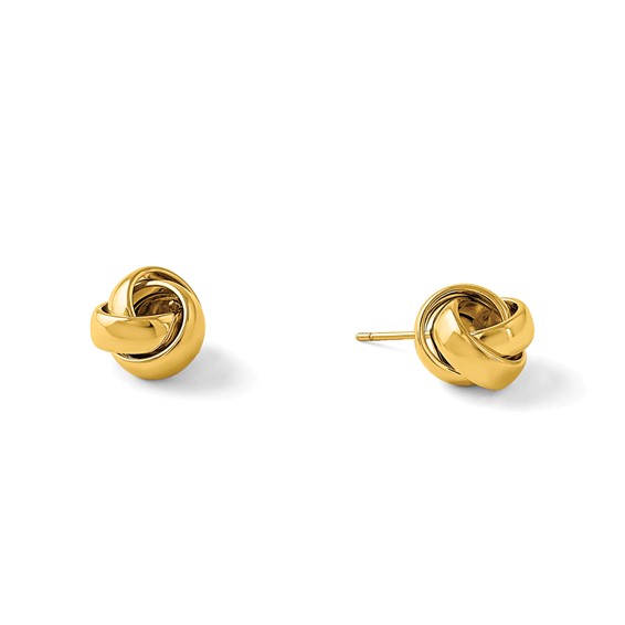 Herco 14K Polished Love Knot Post Earrings