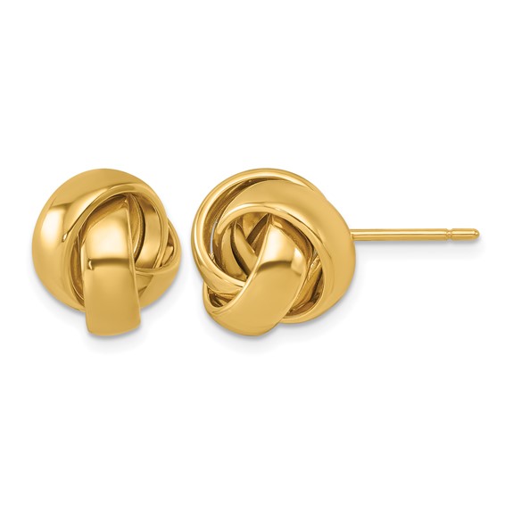 Herco 14K Polished Love Knot Post Earrings