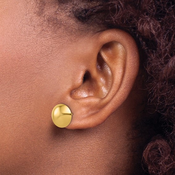 Herco Gold Polished Post Earrings