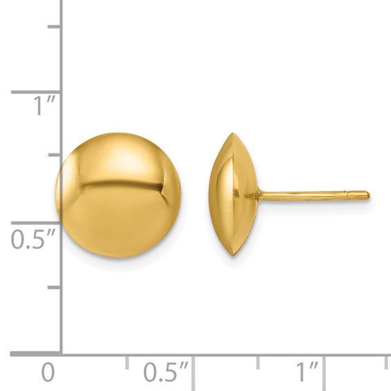 Herco Gold Polished Post Earrings