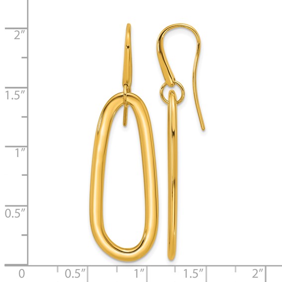 Herco 14K Polished Fancy Contemporary Dangle Earrings