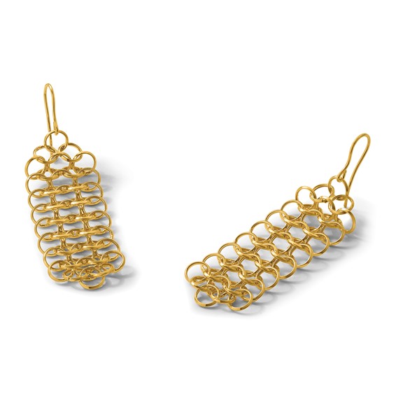 Herco 14K Polished Fancy Circle Link Dangle Earrings