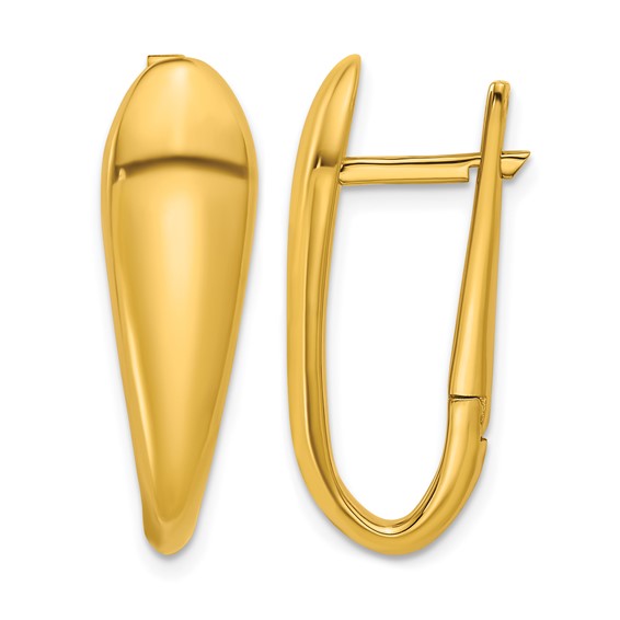 Herco 14K Polished Fancy Drop Hinged Dangle Earrings