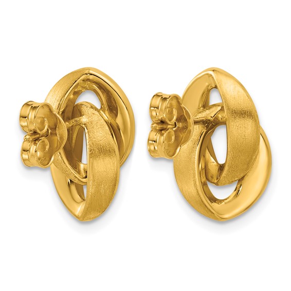 HERCO Gold Dangle Post Earrings