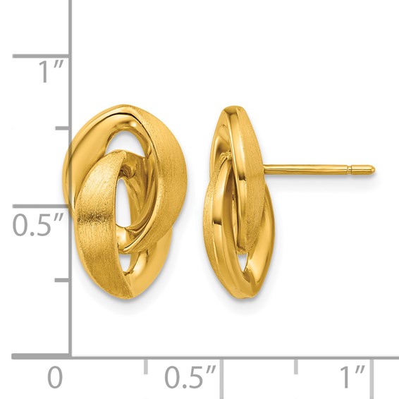 HERCO Gold Dangle Post Earrings