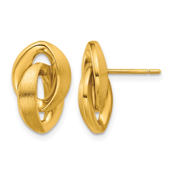 HERCO Gold Dangle Post Earrings