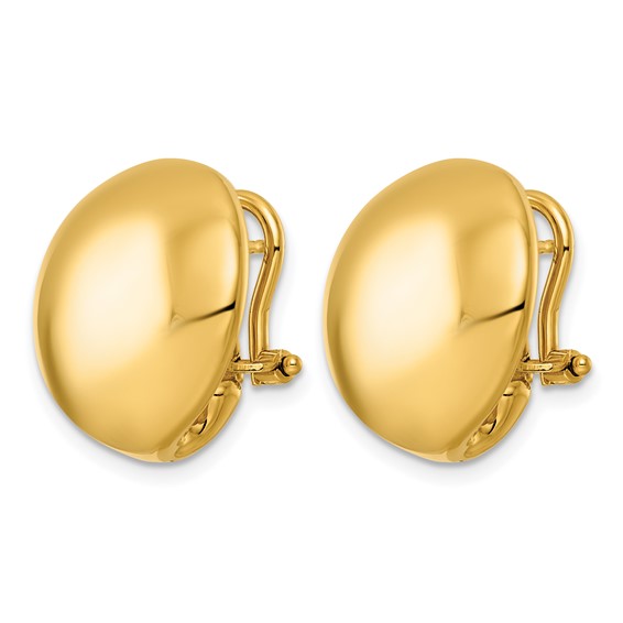 Herco Gold Polished Hoop Earrings