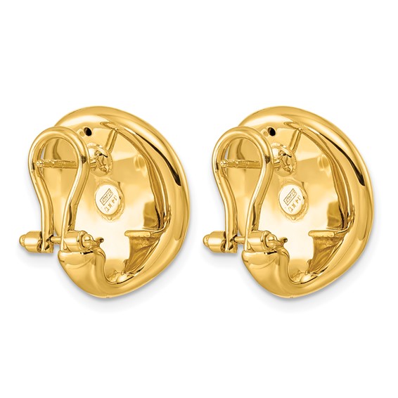 Herco Gold Polished Hoop Earrings