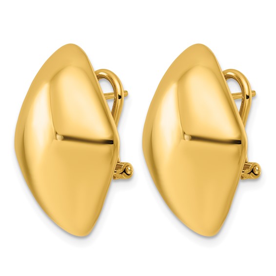 Herco Gold Polished Hoop Earrings