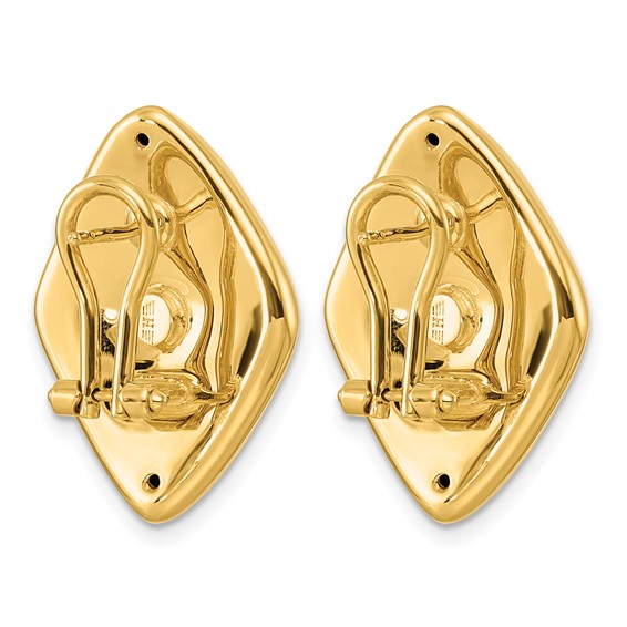 Herco Gold Polished Hoop Earrings