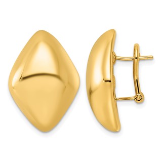 Herco Gold Polished Hoop Earrings