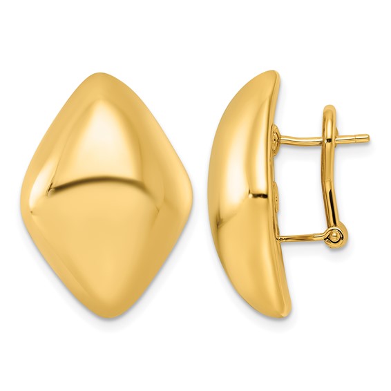Herco Gold Polished Hoop Earrings